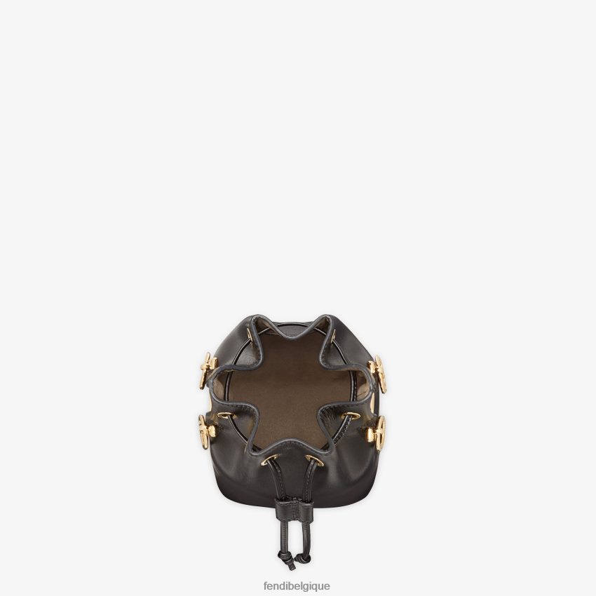 accessoires Fendi mini-sac mon tresor en cuir noir femmes 8X8J2J882 Fendi Lunette De Soleil