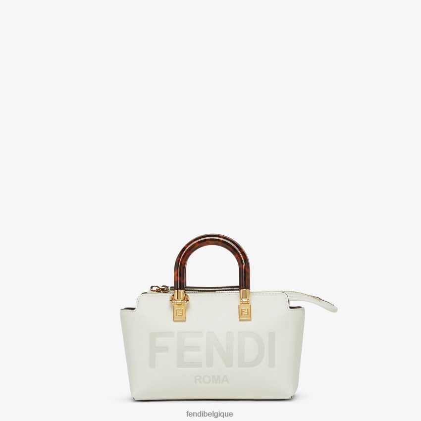 accessoires Fendi petit sac boston en cuir blanc femmes 8X8J2J645 Fendi Lunette De Soleil