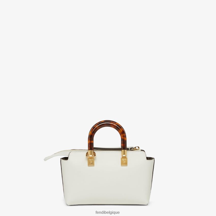 accessoires Fendi petit sac boston en cuir blanc femmes 8X8J2J645 Fendi Lunette De Soleil