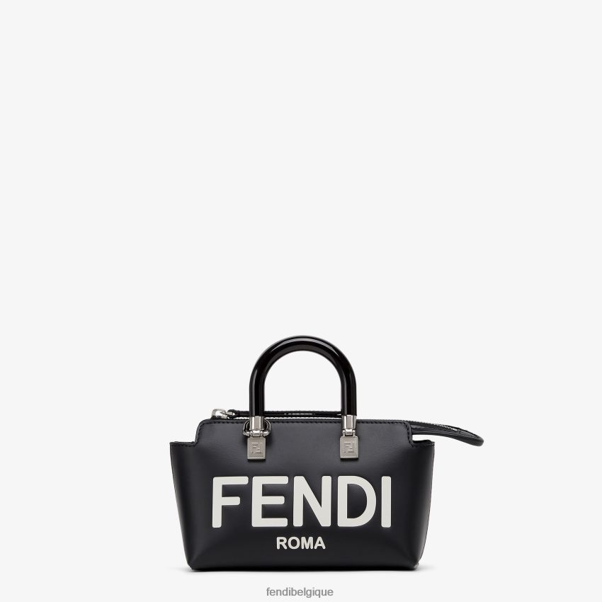 accessoires Fendi petit sac boston en cuir noir femmes 8X8J2J677 Fendi Belgique