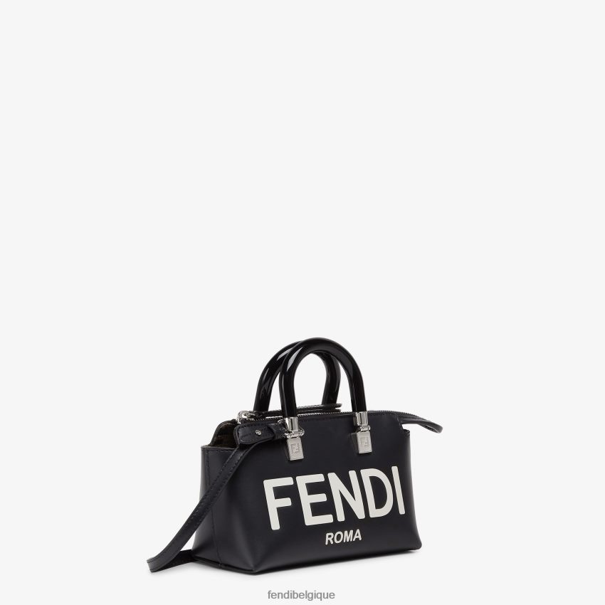 accessoires Fendi petit sac boston en cuir noir femmes 8X8J2J677 Fendi Belgique