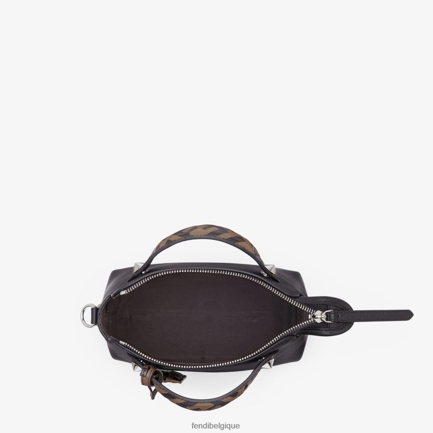 accessoires Fendi petit sac boston en cuir noir femmes 8X8J2J917 Fendi Belgique