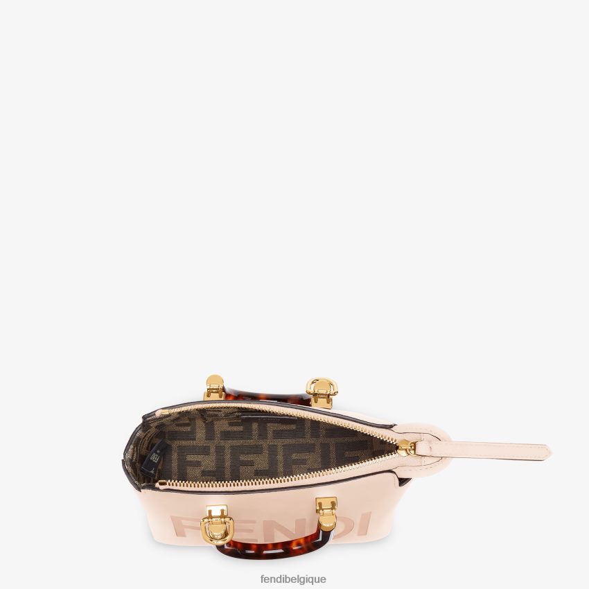 accessoires Fendi petit sac boston en cuir rose femmes 8X8J2J851 Fendi Belgique