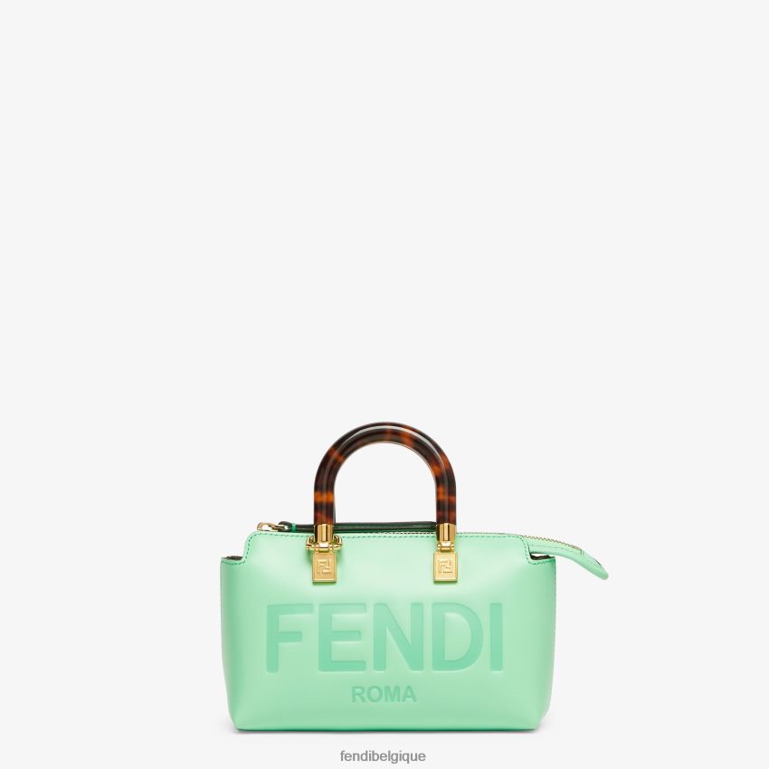 accessoires Fendi petit sac boston en cuir vert femmes 8X8J2J722 Fendi Belgique