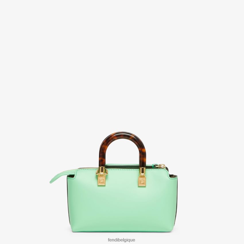 accessoires Fendi petit sac boston en cuir vert femmes 8X8J2J722 Fendi Belgique