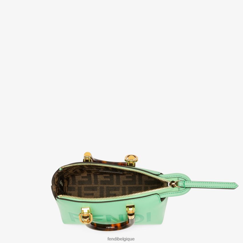 accessoires Fendi petit sac boston en cuir vert femmes 8X8J2J722 Fendi Belgique