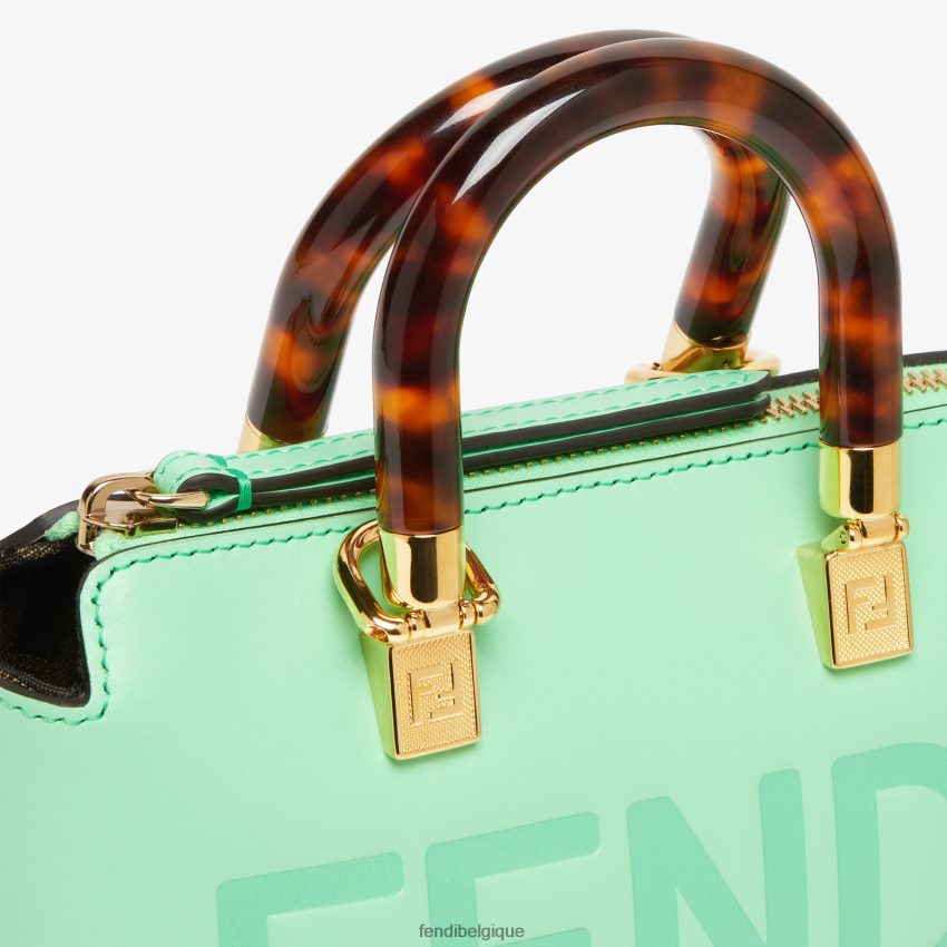 accessoires Fendi petit sac boston en cuir vert femmes 8X8J2J722 Fendi Belgique