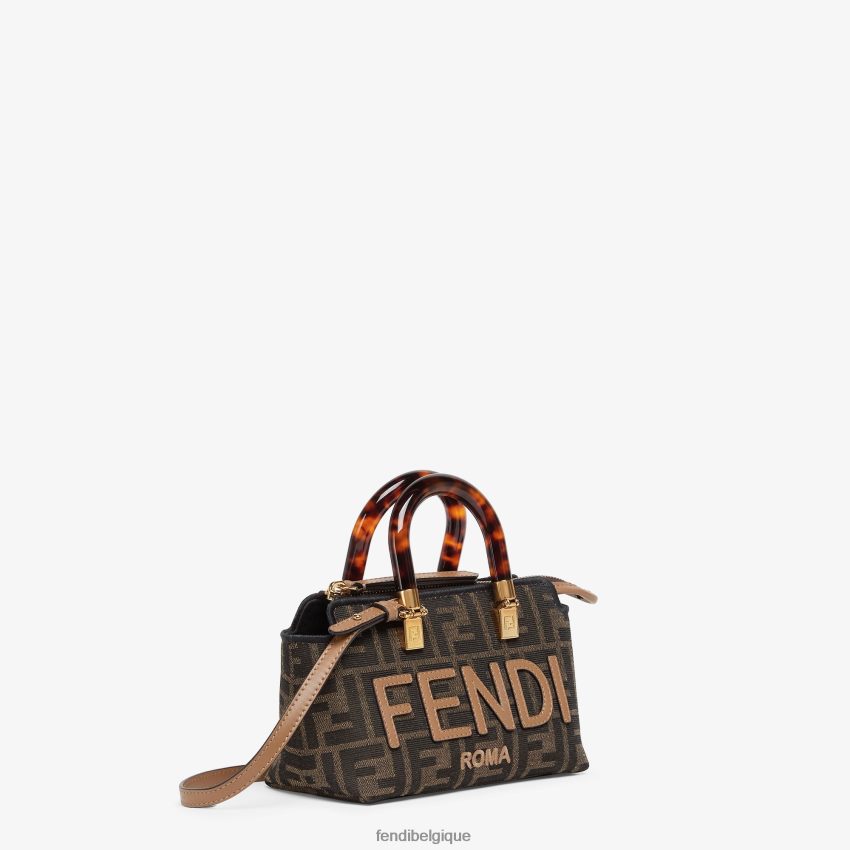 accessoires Fendi petit sac boston en tissu ff brun femmes 8X8J2J654 Fendi Lunette De Soleil