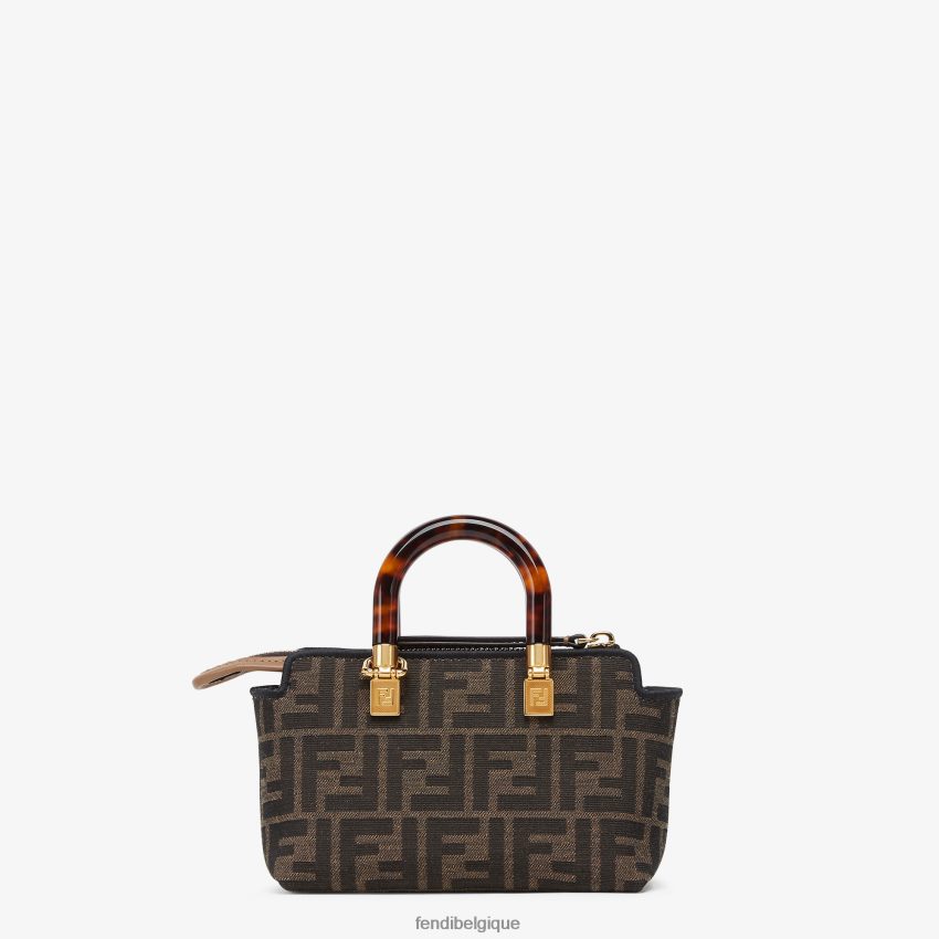 accessoires Fendi petit sac boston en tissu ff brun femmes 8X8J2J654 Fendi Lunette De Soleil