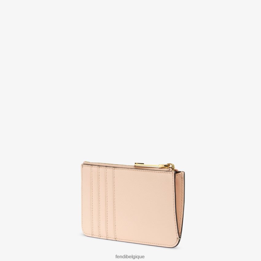 accessoires Fendi pochette en cuir bicolore et tourterelle multicolore femmes 8X8J2J1461 Fendi Lunette De Soleil