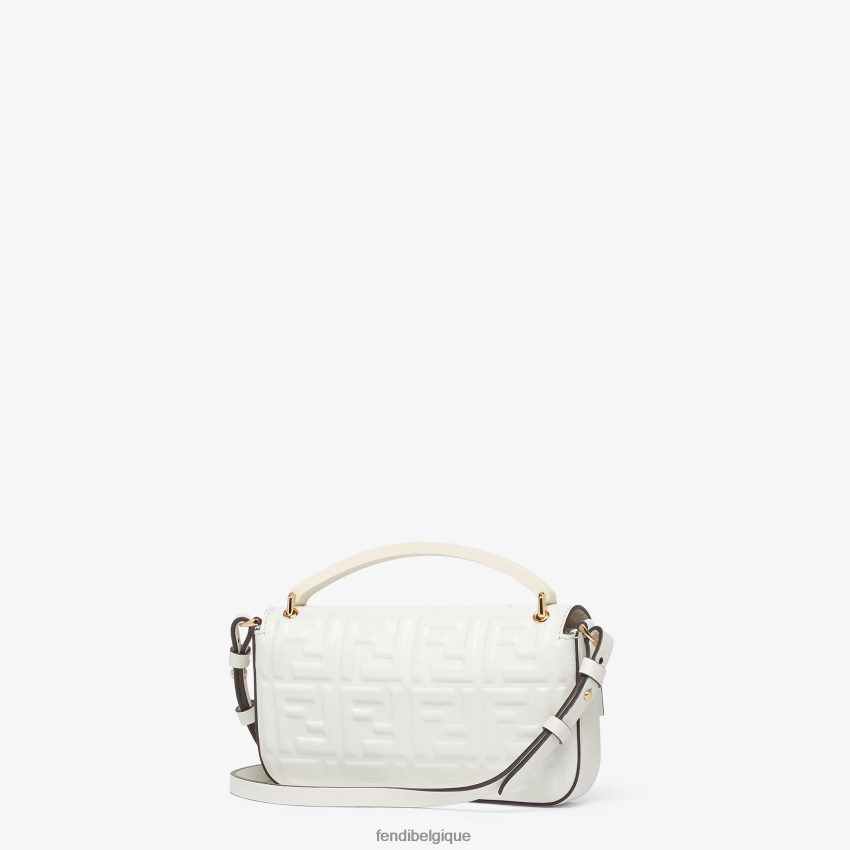 accessoires Fendi pochette en cuir nappa blanc femmes 8X8J2J646 Fendi Sac