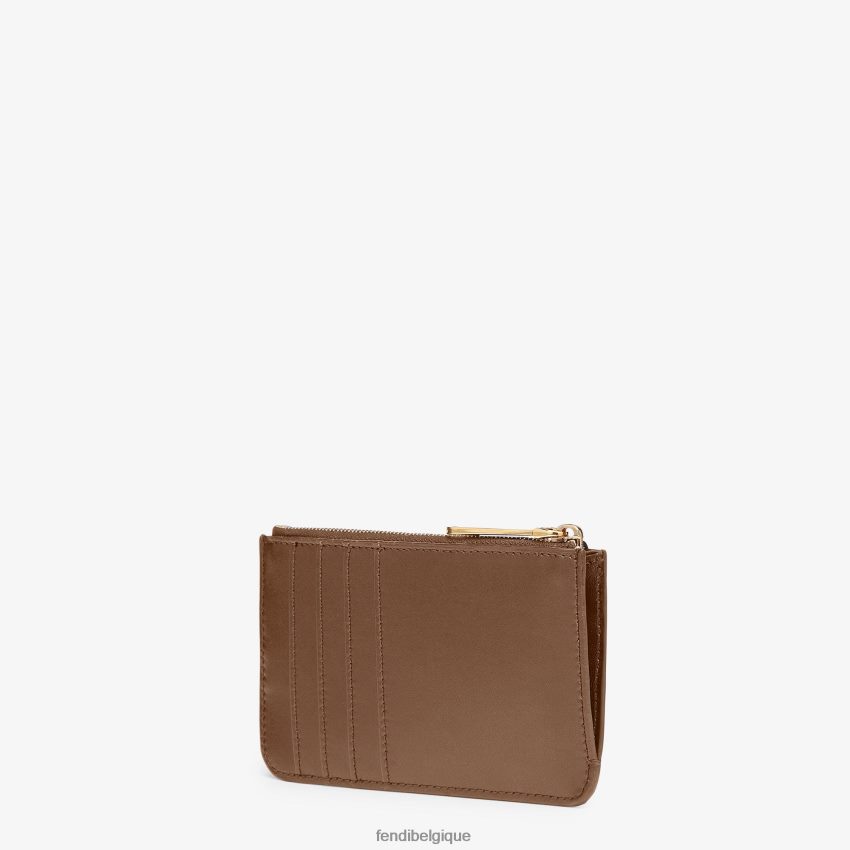 accessoires Fendi pochette en cuir porte-clés brun femmes 8X8J2J1483 Fendi Sac