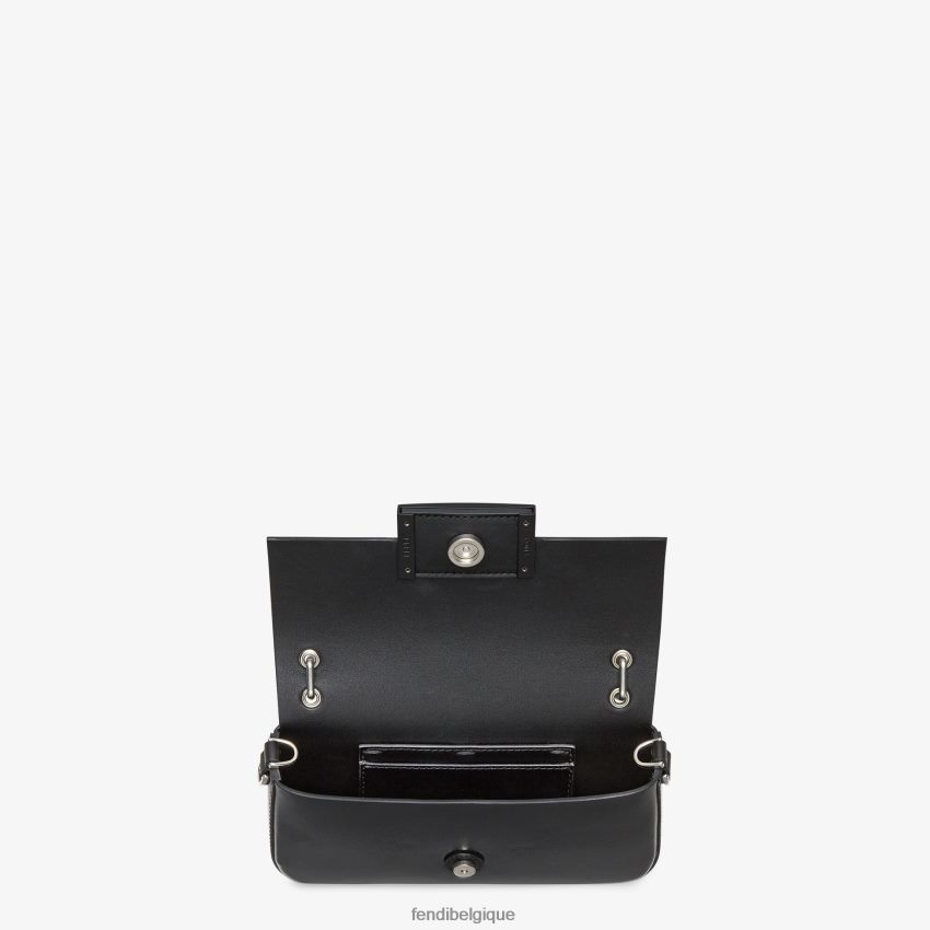 accessoires Fendi pochette en cuir verni noir femmes 8X8J2J743 Fendi Belgique