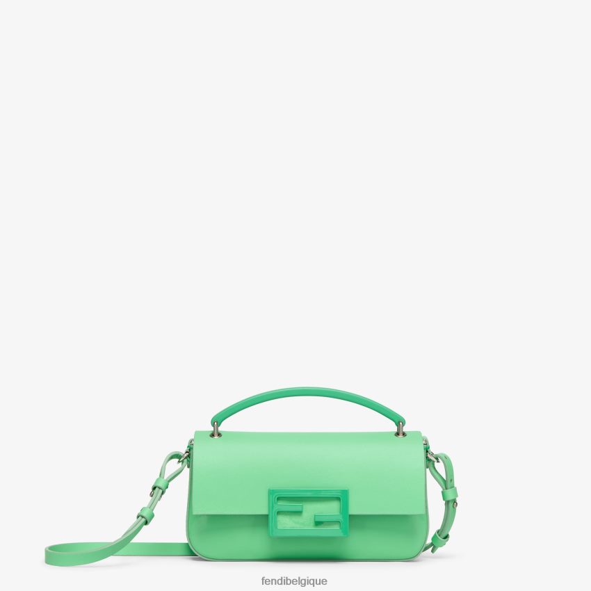 accessoires Fendi pochette en cuir verni vert femmes 8X8J2J734 Fendi Belgique