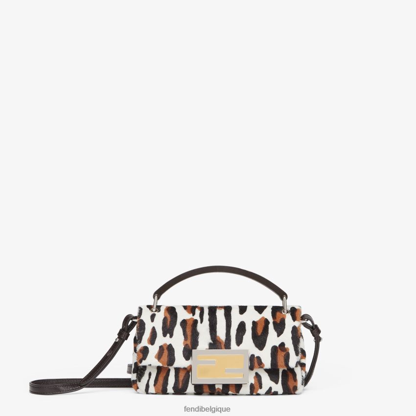 accessoires Fendi pochette en peau de mouton à imprimé animal multicolore femmes 8X8J2J806 Fendi Belgique