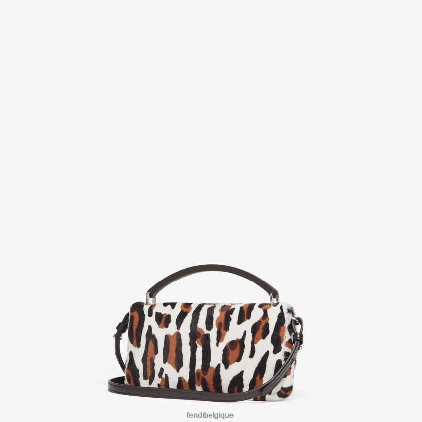 accessoires Fendi pochette en peau de mouton à imprimé animal multicolore femmes 8X8J2J806 Fendi Belgique