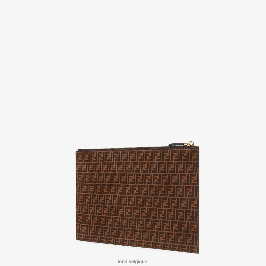 accessoires Fendi pochette plate en cuir de taille moyenne mode femmes 8X8J2J1554 Fendi Lunette De Soleil