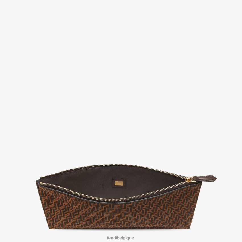 accessoires Fendi pochette plate en cuir de taille moyenne mode femmes 8X8J2J1554 Fendi Lunette De Soleil