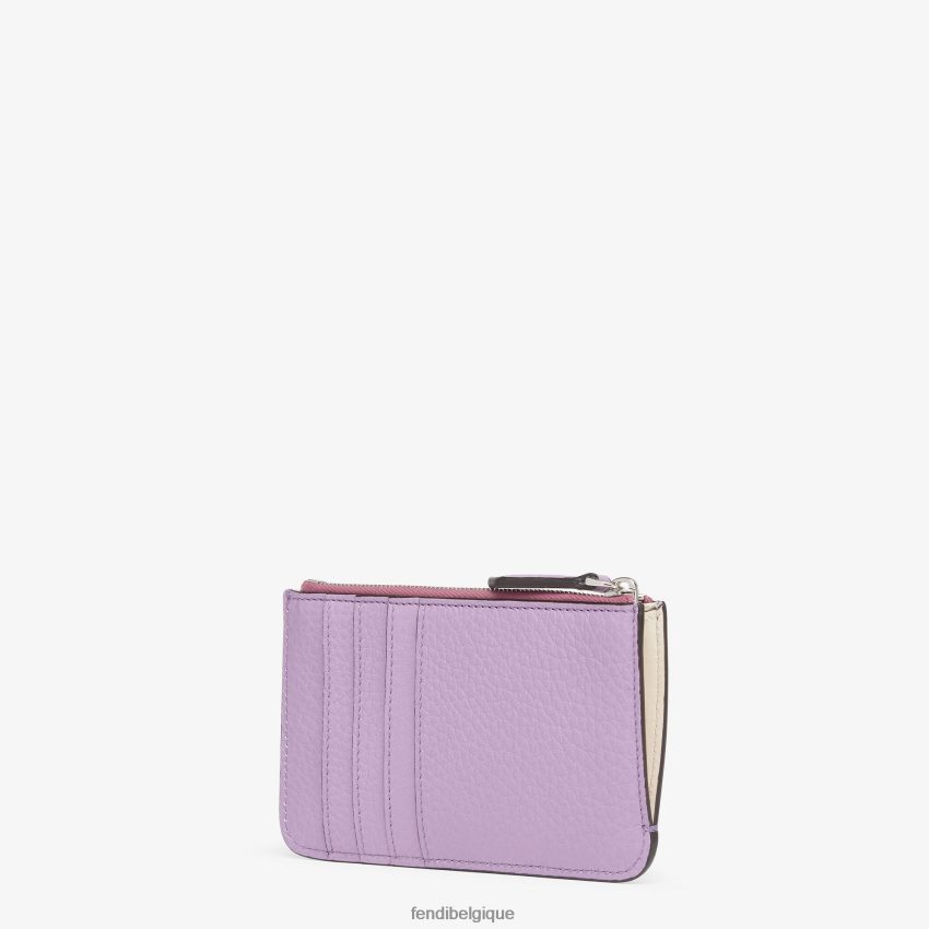 accessoires Fendi étui à clés coucou pochette en cuir violet femmes 8X8J2J1531 Fendi Sac