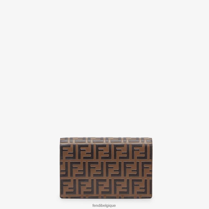 accessoires Fendi mini sac en cuir noir femmes 8X8J2J1601 Fendi Belgique