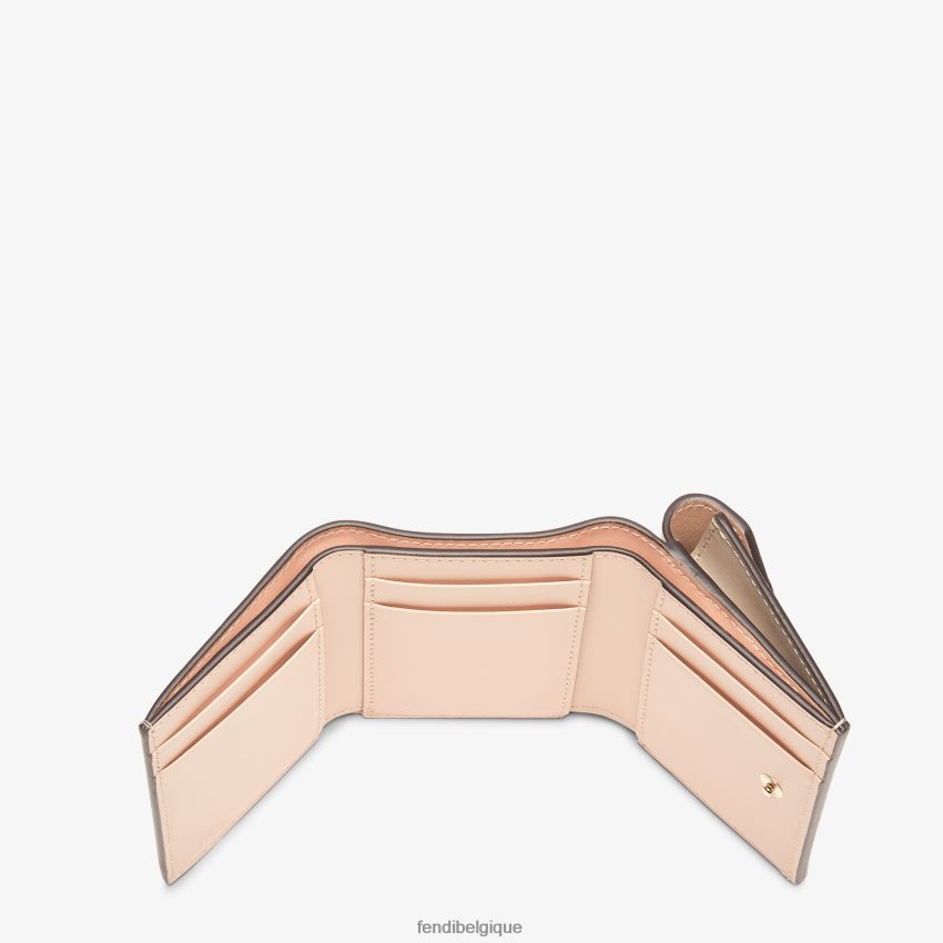 accessoires Fendi portefeuille bicolore colombe et cuir multicolore femmes 8X8J2J1459 Fendi Sac