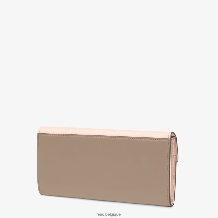 accessoires Fendi portefeuille bicolore colombe et cuir multicolore femmes 8X8J2J1462 Fendi Sac