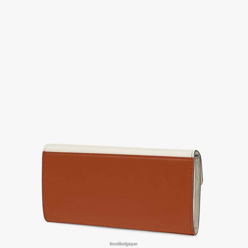 accessoires Fendi portefeuille bicolore en cuir et camélia multicolore femmes 8X8J2J1453 Fendi Sac