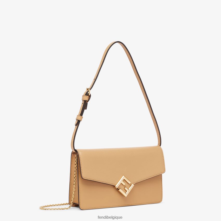 accessoires Fendi portefeuille en cuir Roma brun femmes 8X8J2J1512 Fendi Lunette De Soleil