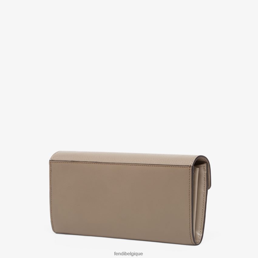 accessoires Fendi portefeuille en cuir bicolore et tourterelle blanc femmes 8X8J2J1515 Fendi Lunette De Soleil