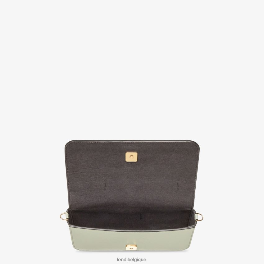 accessoires Fendi portefeuille en cuir à chaîne avec graphisme vert femmes 8X8J2J1436 Fendi Belgique