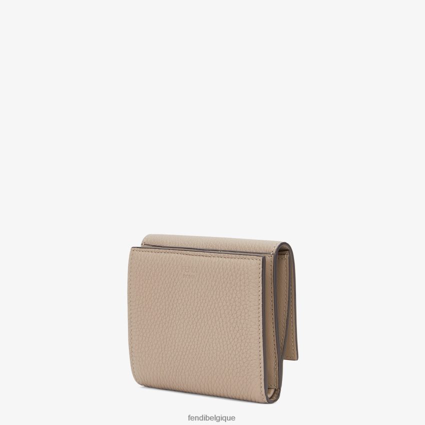 accessoires Fendi portefeuille en cuir coucou beige femmes 8X8J2J1569 Fendi Lunette De Soleil