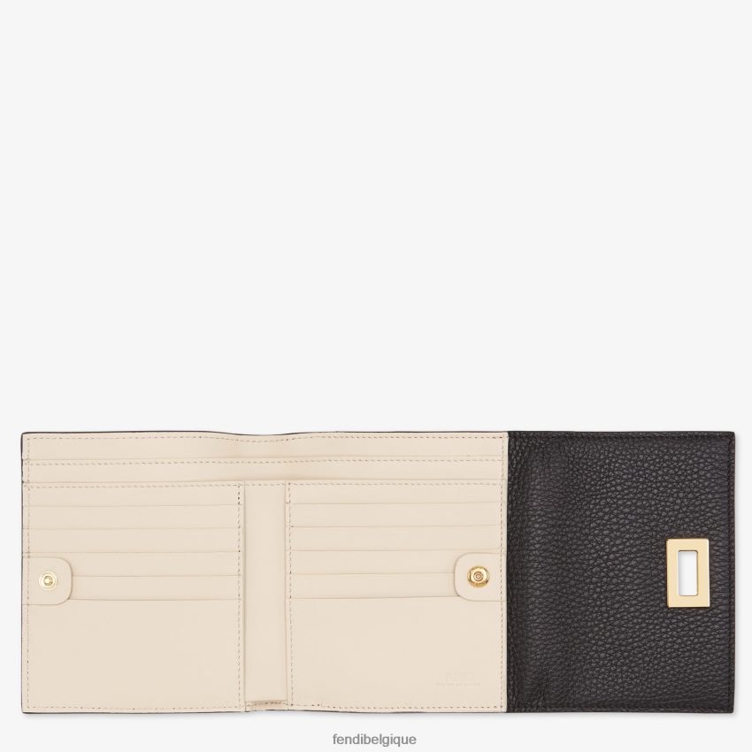 accessoires Fendi portefeuille en cuir coucou noir femmes 8X8J2J1566 Fendi Lunette De Soleil