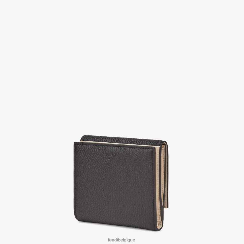 accessoires Fendi portefeuille en cuir coucou noir femmes 8X8J2J1566 Fendi Lunette De Soleil