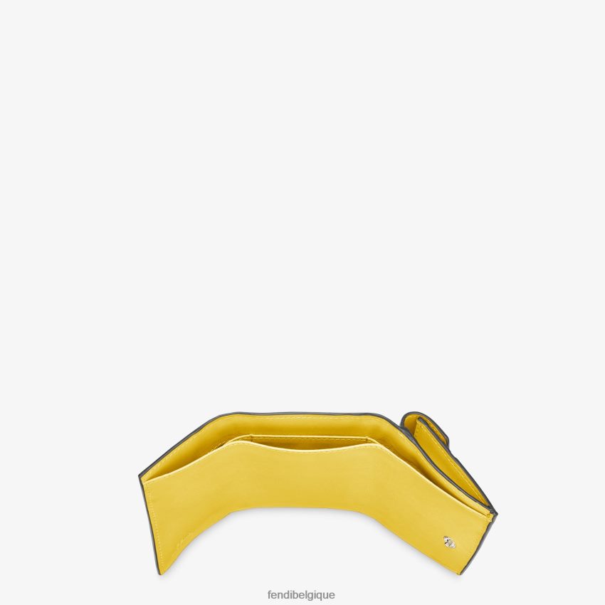 accessoires Fendi portefeuille en cuir à trois volets brun femmes 8X8J2J1581 Fendi Lunette De Soleil