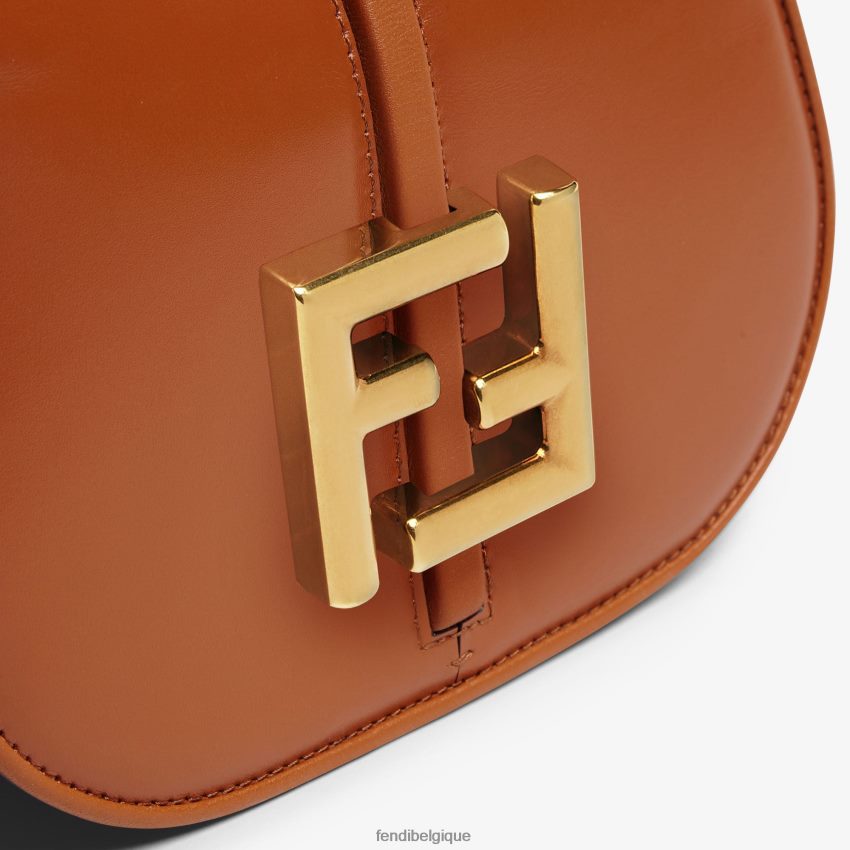 accessoires Fendi allez mini sac en cuir brun femmes 8X8J2J536 Fendi Belgique