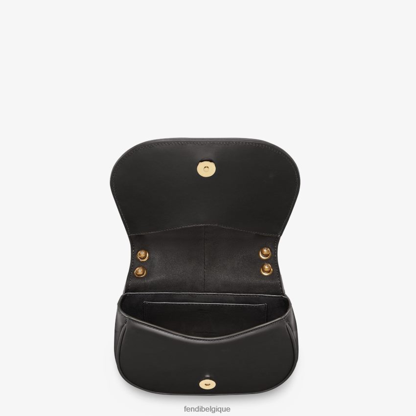 accessoires Fendi allez mini sac en cuir noir femmes 8X8J2J521 Fendi Belgique
