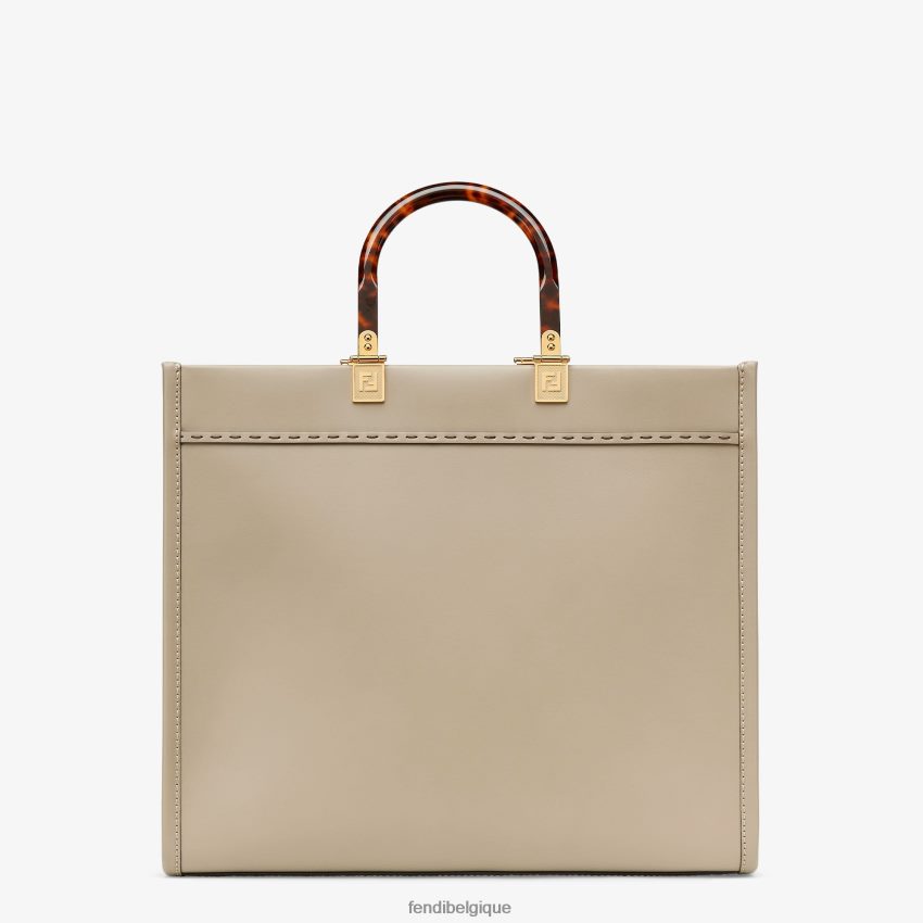 accessoires Fendi cabas en cuir colombe beige femmes 8X8J2J828 Fendi Lunette De Soleil