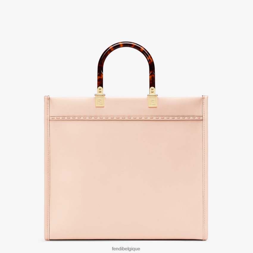 accessoires Fendi cabas en cuir pâle rose femmes 8X8J2J863 Fendi Belgique