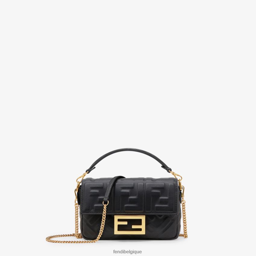 accessoires Fendi mini sac baguette en cuir noir femmes 8X8J2J549 Fendi Lunette De Soleil