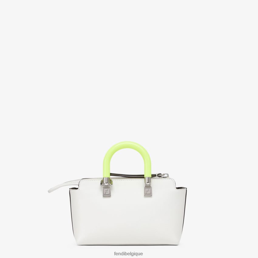 accessoires Fendi petit sac boston en cuir blanc femmes 8X8J2J696 Fendi Lunette De Soleil