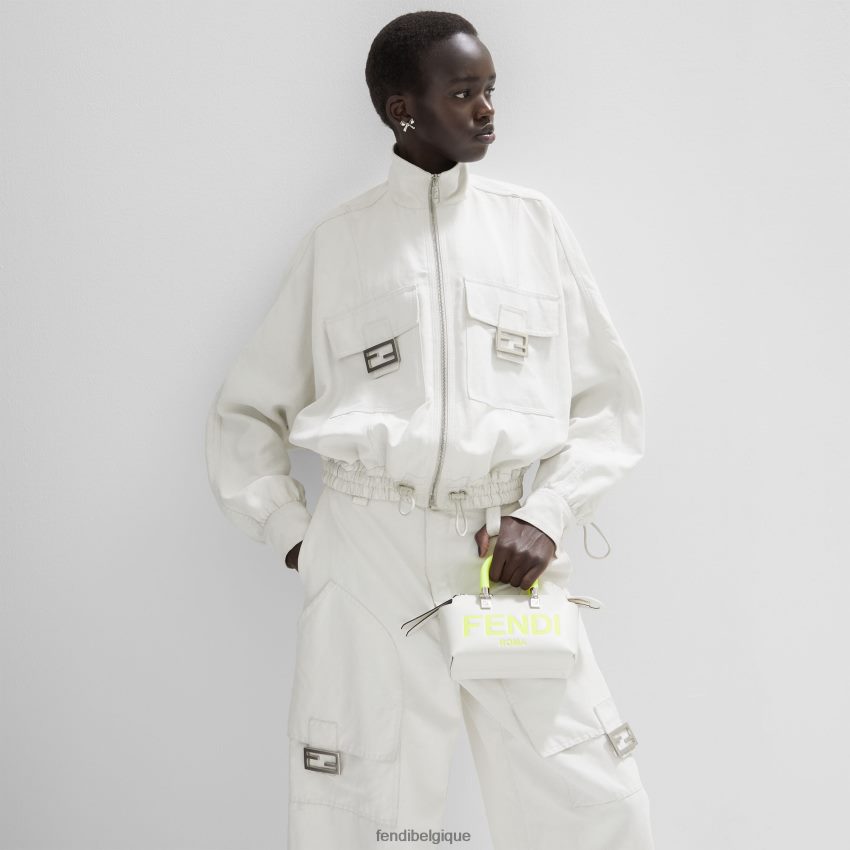 accessoires Fendi petit sac boston en cuir blanc femmes 8X8J2J696 Fendi Lunette De Soleil