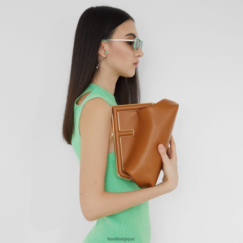 accessoires Fendi petit sac en cuir brun femmes 8X8J2J573 Fendi Lunette De Soleil