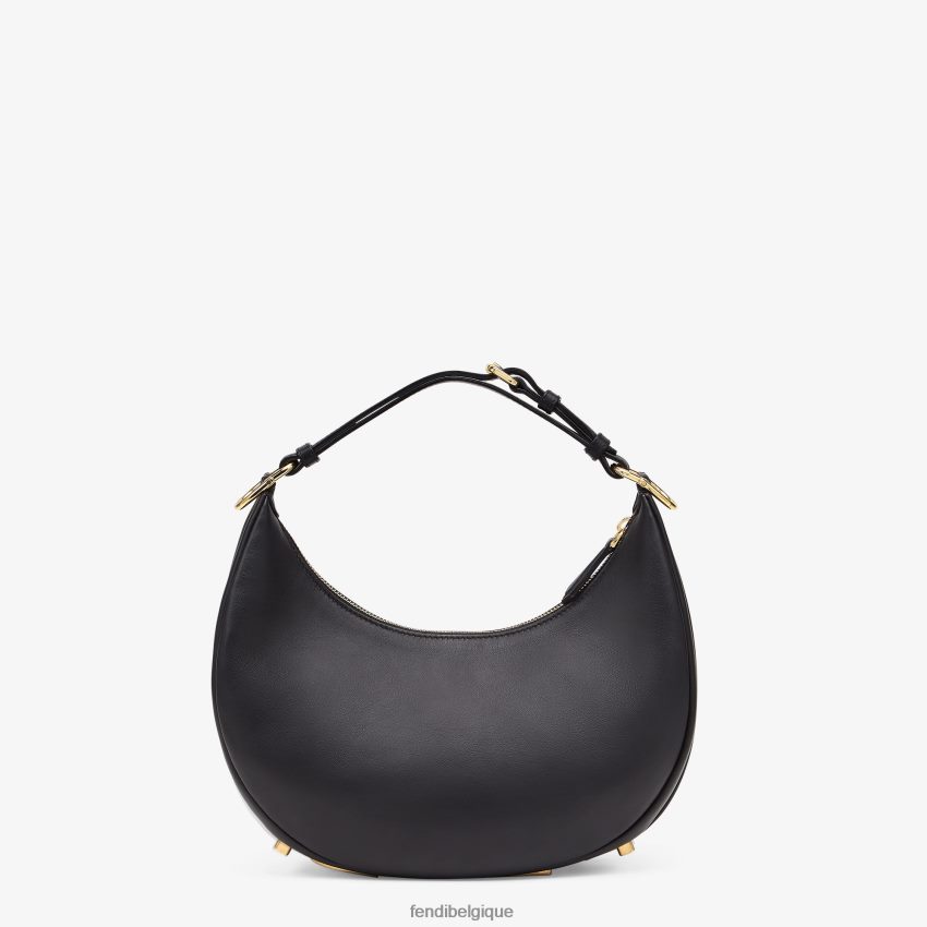 accessoires Fendi petit sac en cuir graphy noir femmes 8X8J2J526 Fendi Sac