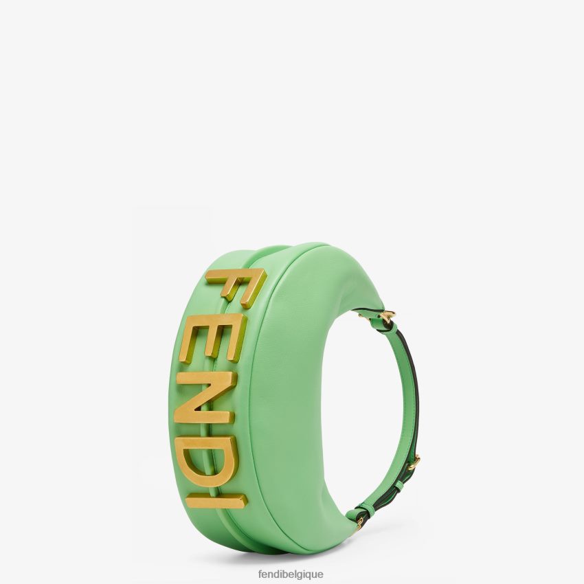 accessoires Fendi petit sac en cuir graphy vert femmes 8X8J2J714 Fendi Lunette De Soleil