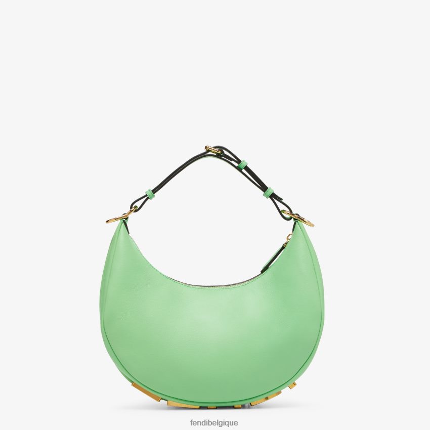 accessoires Fendi petit sac en cuir graphy vert femmes 8X8J2J714 Fendi Lunette De Soleil