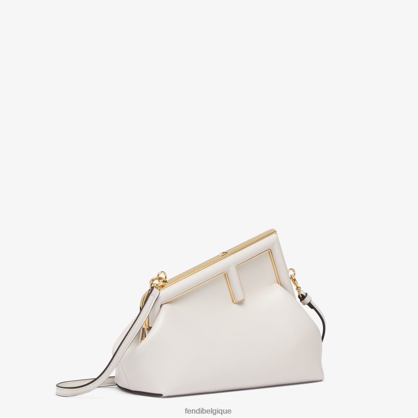 accessoires Fendi petit sac en cuir gris femmes 8X8J2J860 Fendi Belgique