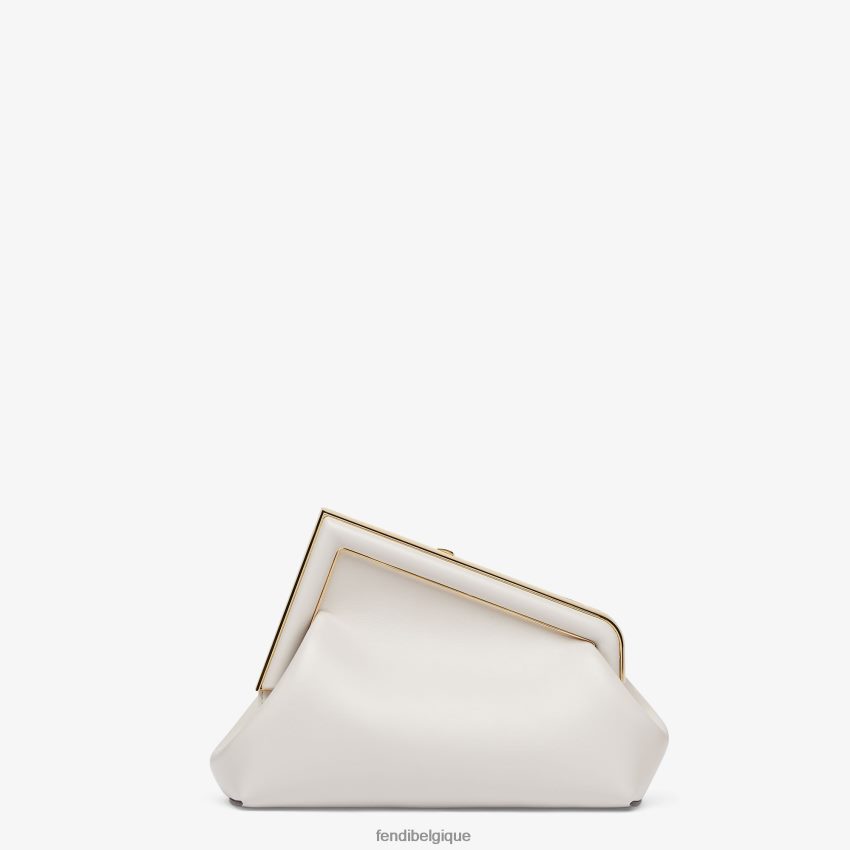 accessoires Fendi petit sac en cuir gris femmes 8X8J2J860 Fendi Belgique