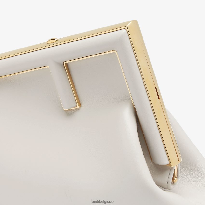 accessoires Fendi petit sac en cuir gris femmes 8X8J2J860 Fendi Belgique