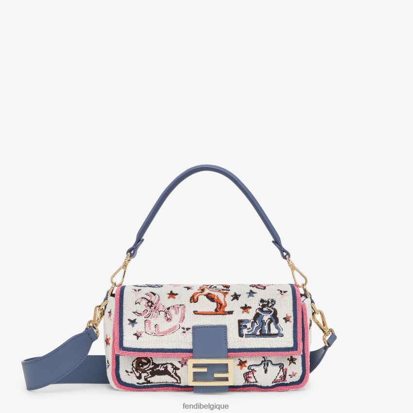 accessoires Fendi sac avec broderie astrologie multicolore femmes 8X8J2J632 Fendi Belgique