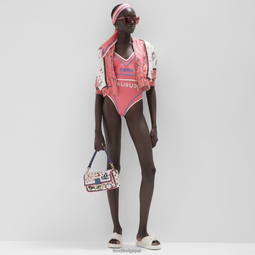 accessoires Fendi sac avec broderie astrologie multicolore femmes 8X8J2J632 Fendi Belgique